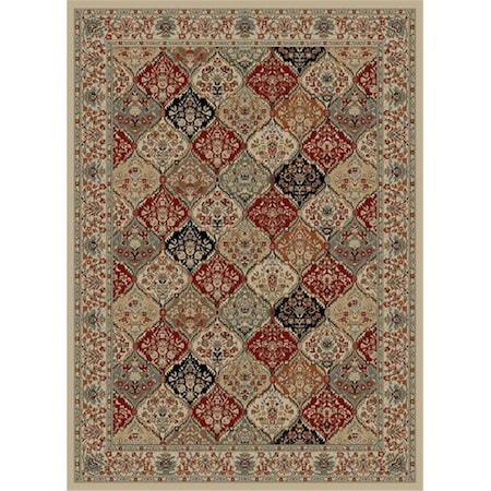Concord Global 9 ft. 3 in. x 12 ft. 6 in. Ankara Bakhtiar - Ivory 61828
